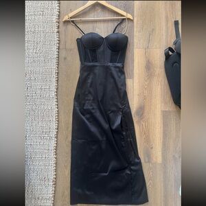 Meshki Corset Satin Dress